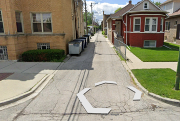 Discourage unsafe bypassing of Foster Avenue through alleys with speed bumps