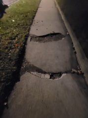 Fix the sidewalk on the West side of N Central Park Ave at the Corner of W Carmen Ave - Carry Forward Project from Cycle 4